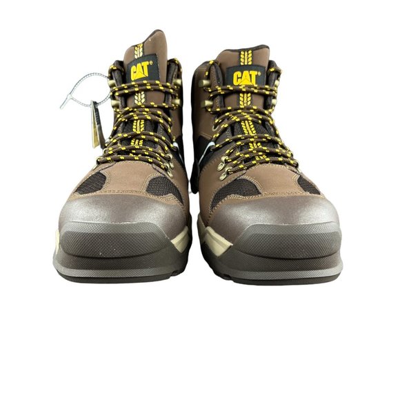 Caterpillar Men\'s Provoke Mid WP EH SR Brown Alloy Toe Work Boots Size 14 M main image 3